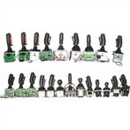 ตัวควบคุมจอยสติ๊กอุตสาหกรรมสำหรับเครื่องจักรหนักพร้อมปุ่ม